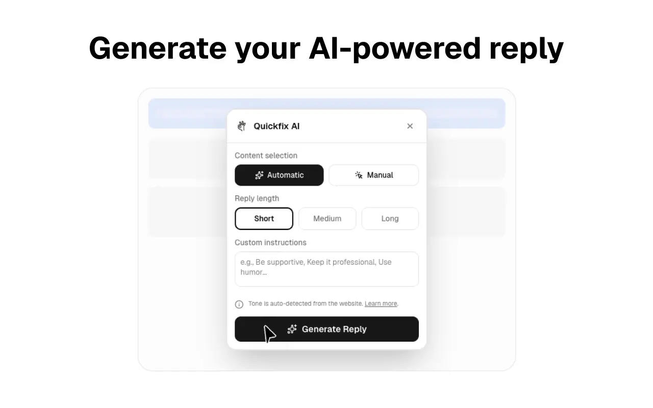 Screenshot 1 of Quickfix AI