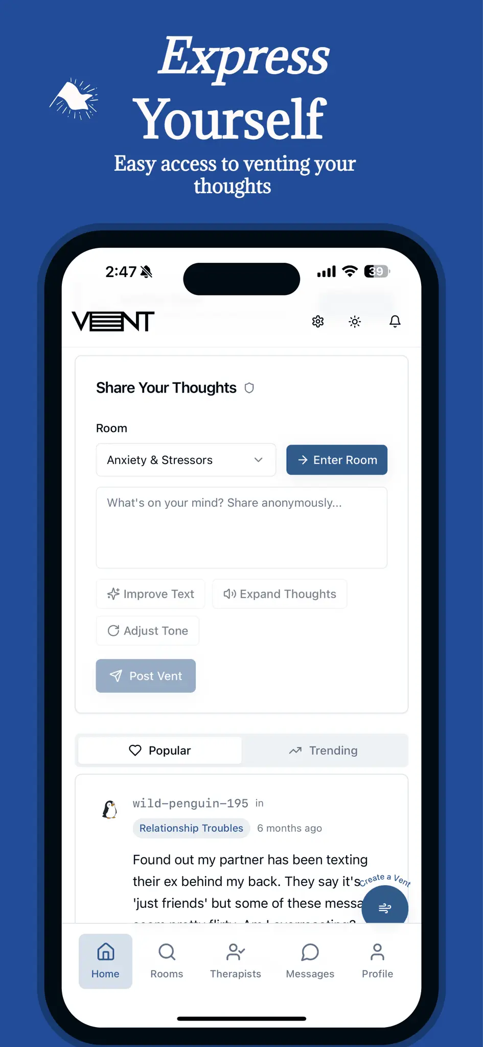Screenshot 4 of The Vent App