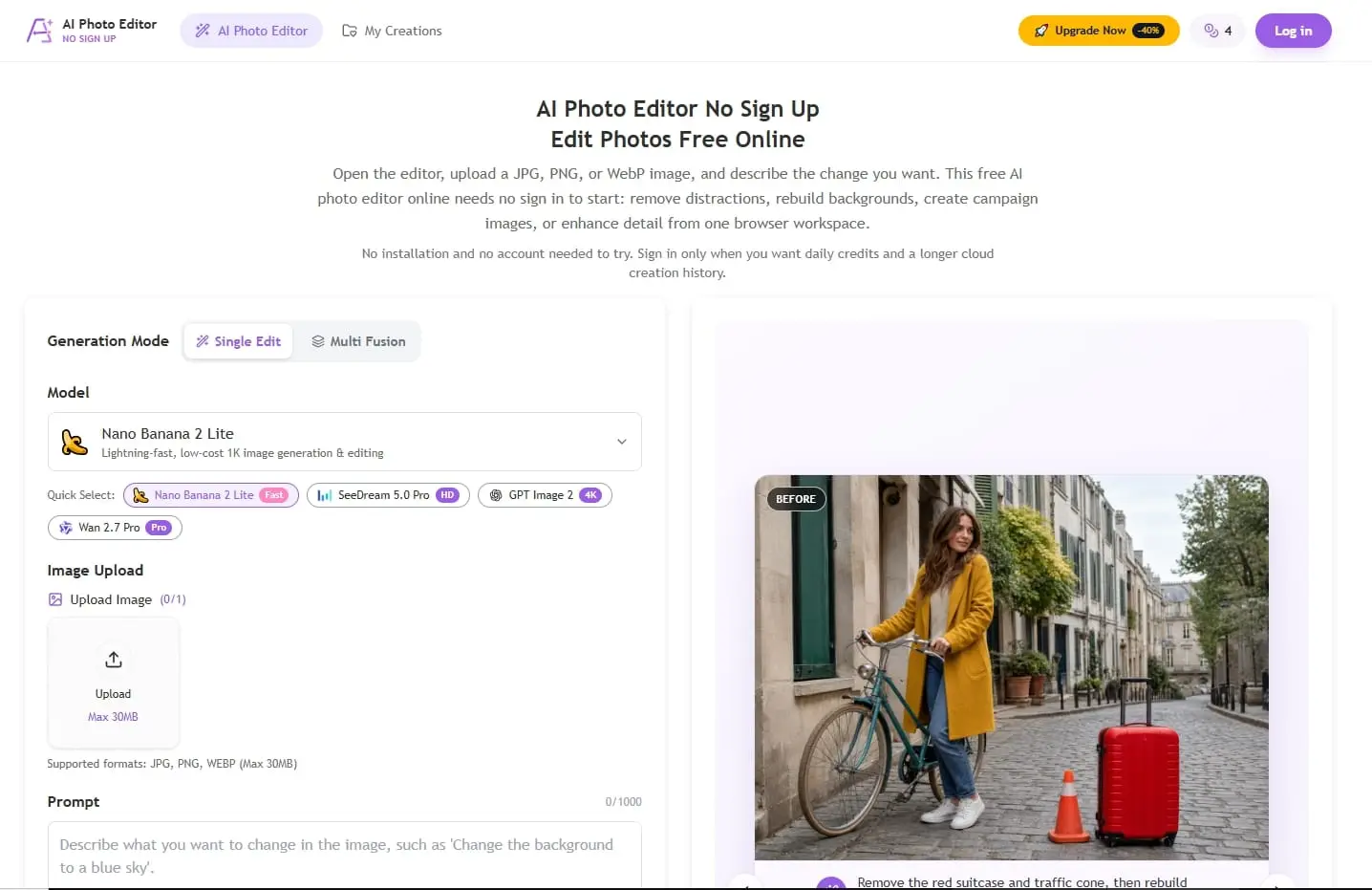 Screenshot 2 of AI Photo Editor No Sign Up