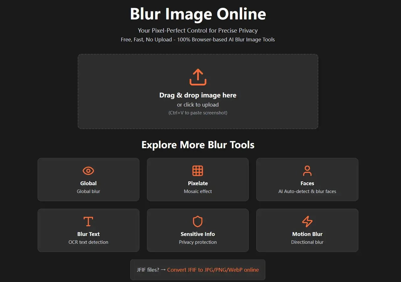 Screenshot 1 of Blur Image Online