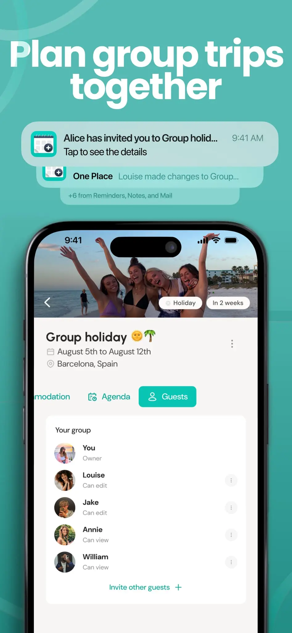Screenshot 5 of One Place: Shared events & group plans
