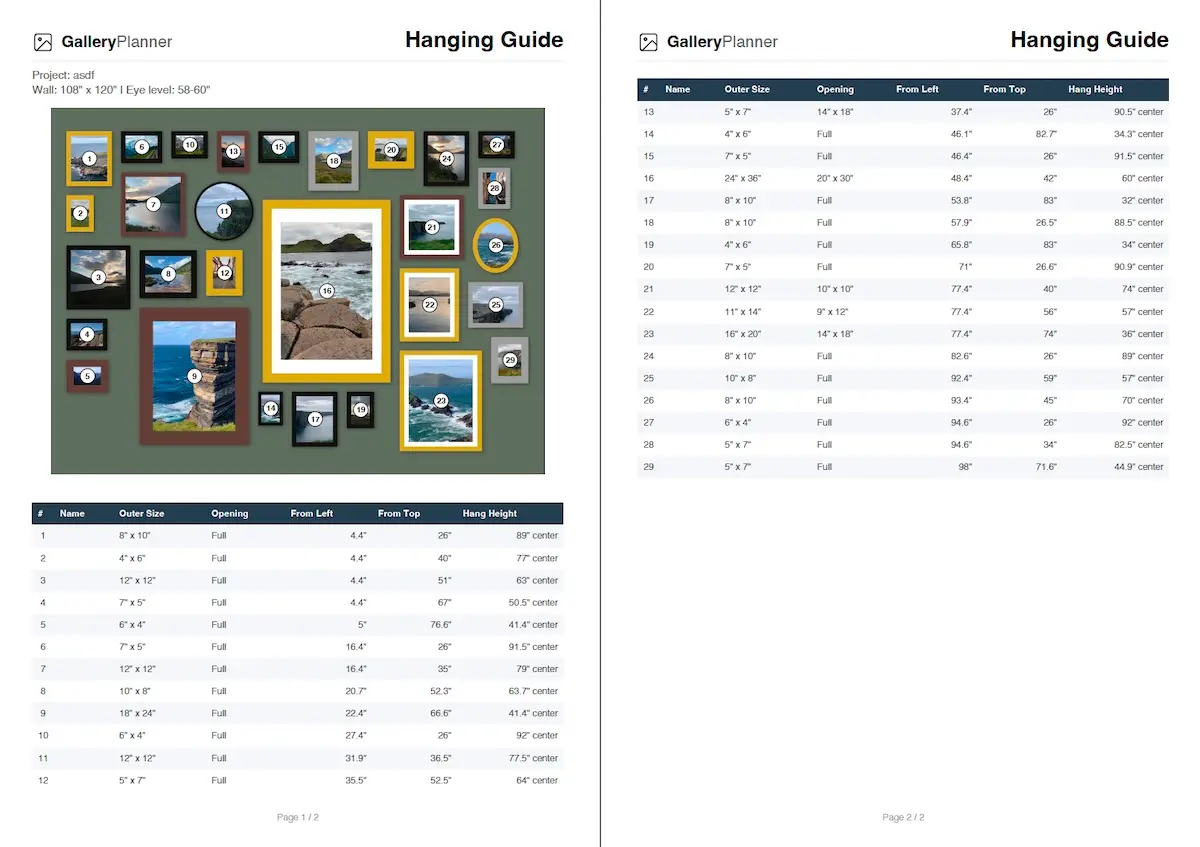 Screenshot 3 of GalleryPlanner