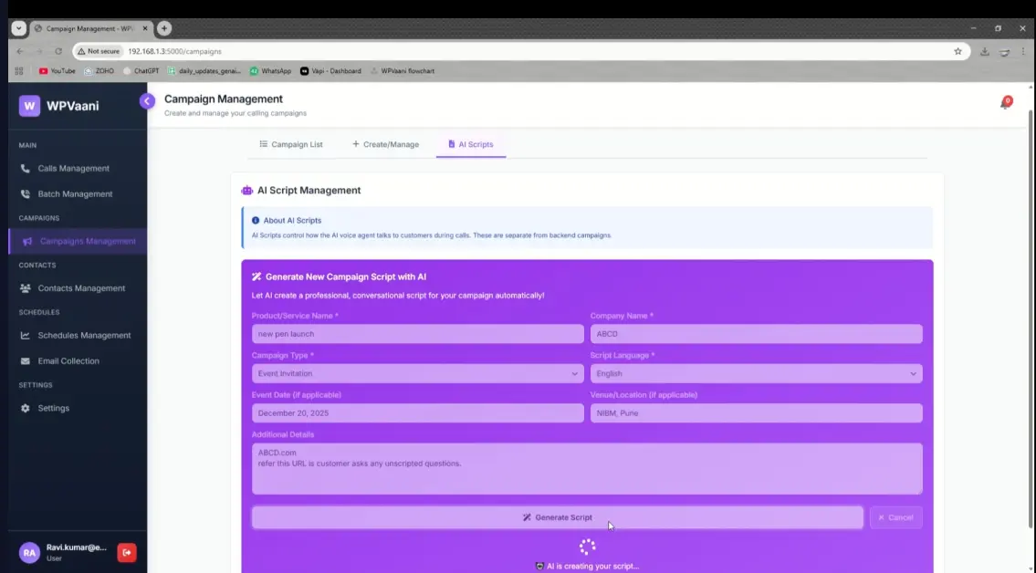 Screenshot 3 of WPVaani