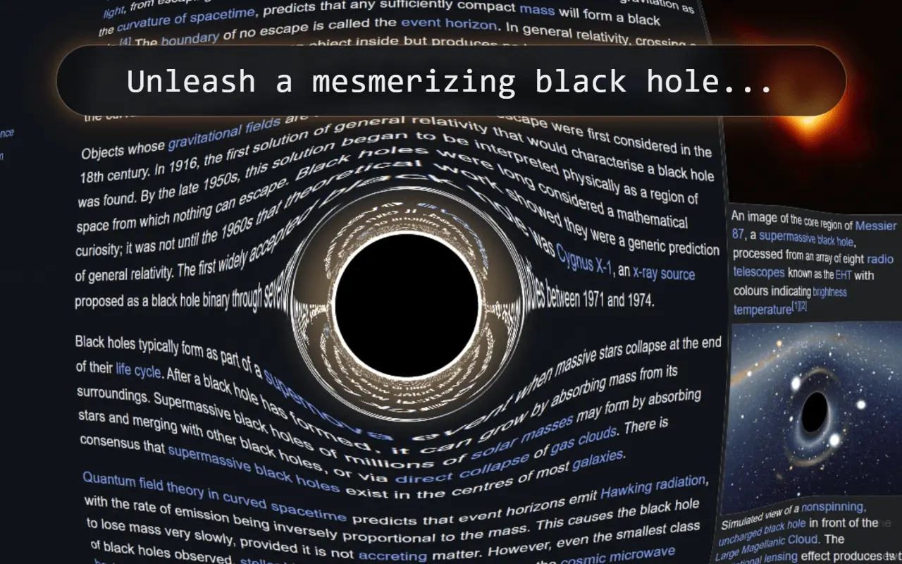 Screenshot 1 of Personal Black Hole