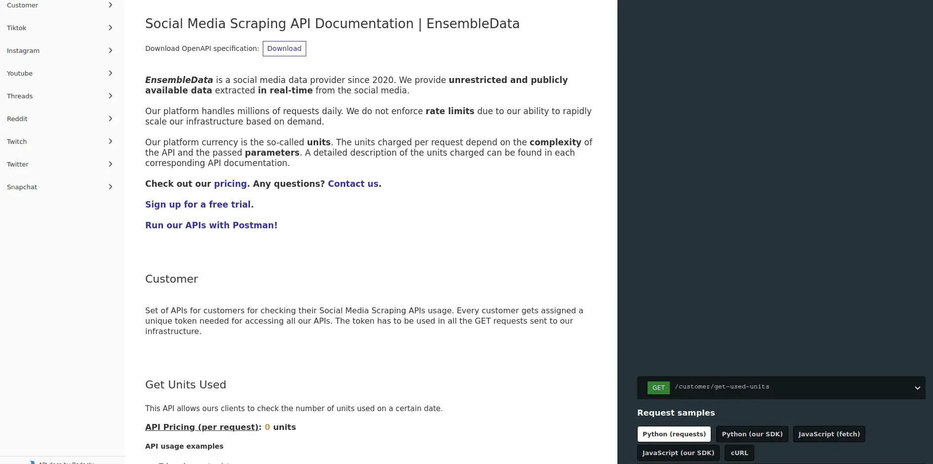 Screenshot 2 of EnsembleData