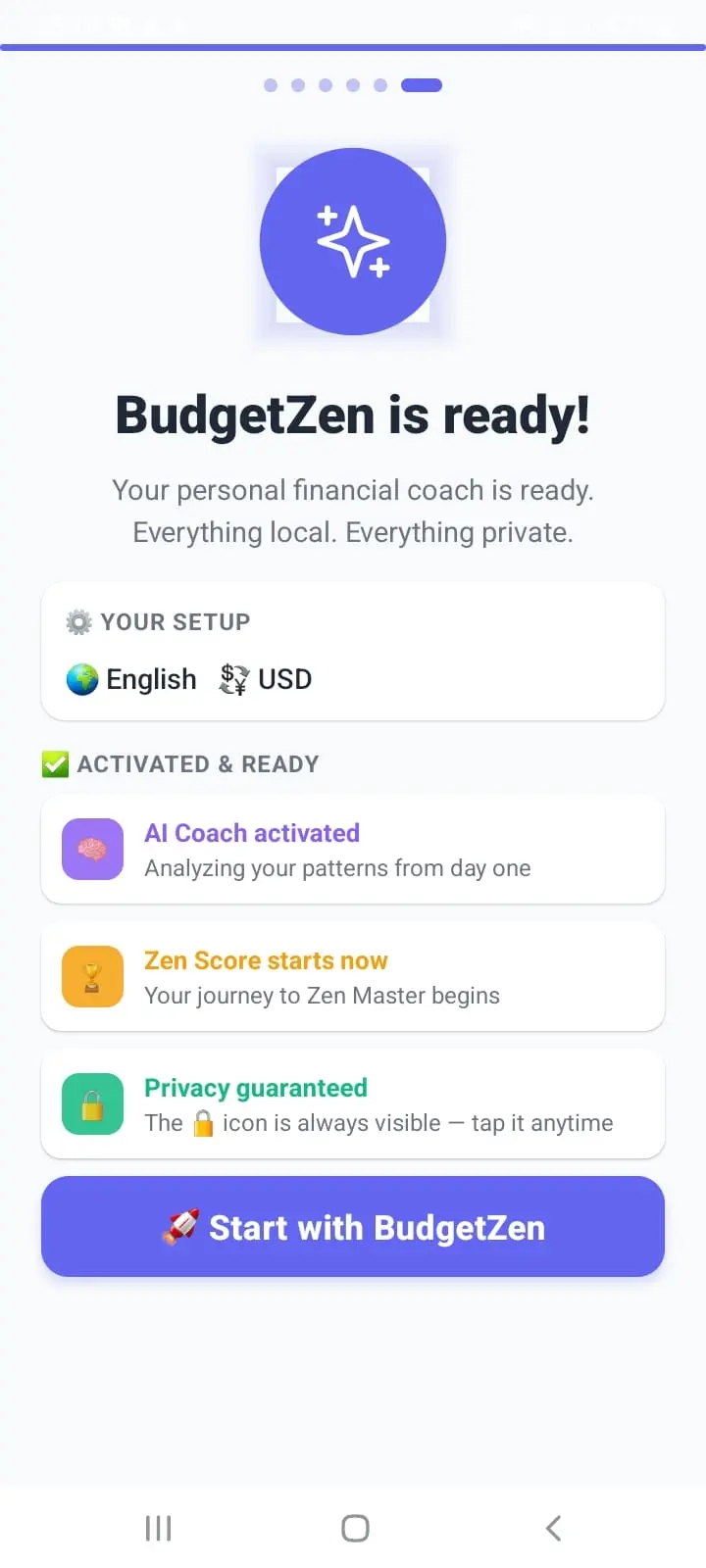 Screenshot 2 of BudgetZen