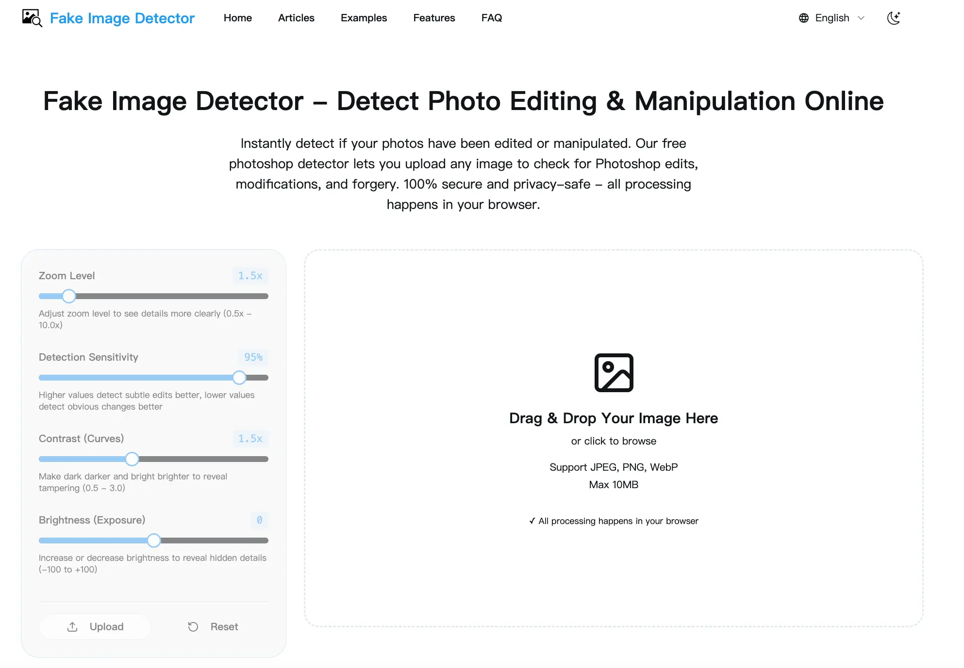 Screenshot 1 of Fake Image Detector