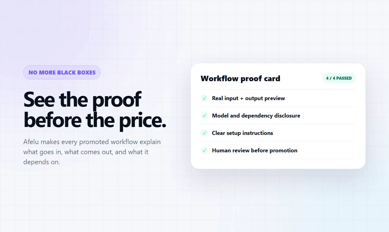 Screenshot 2 of Afelu AI Marketplace
