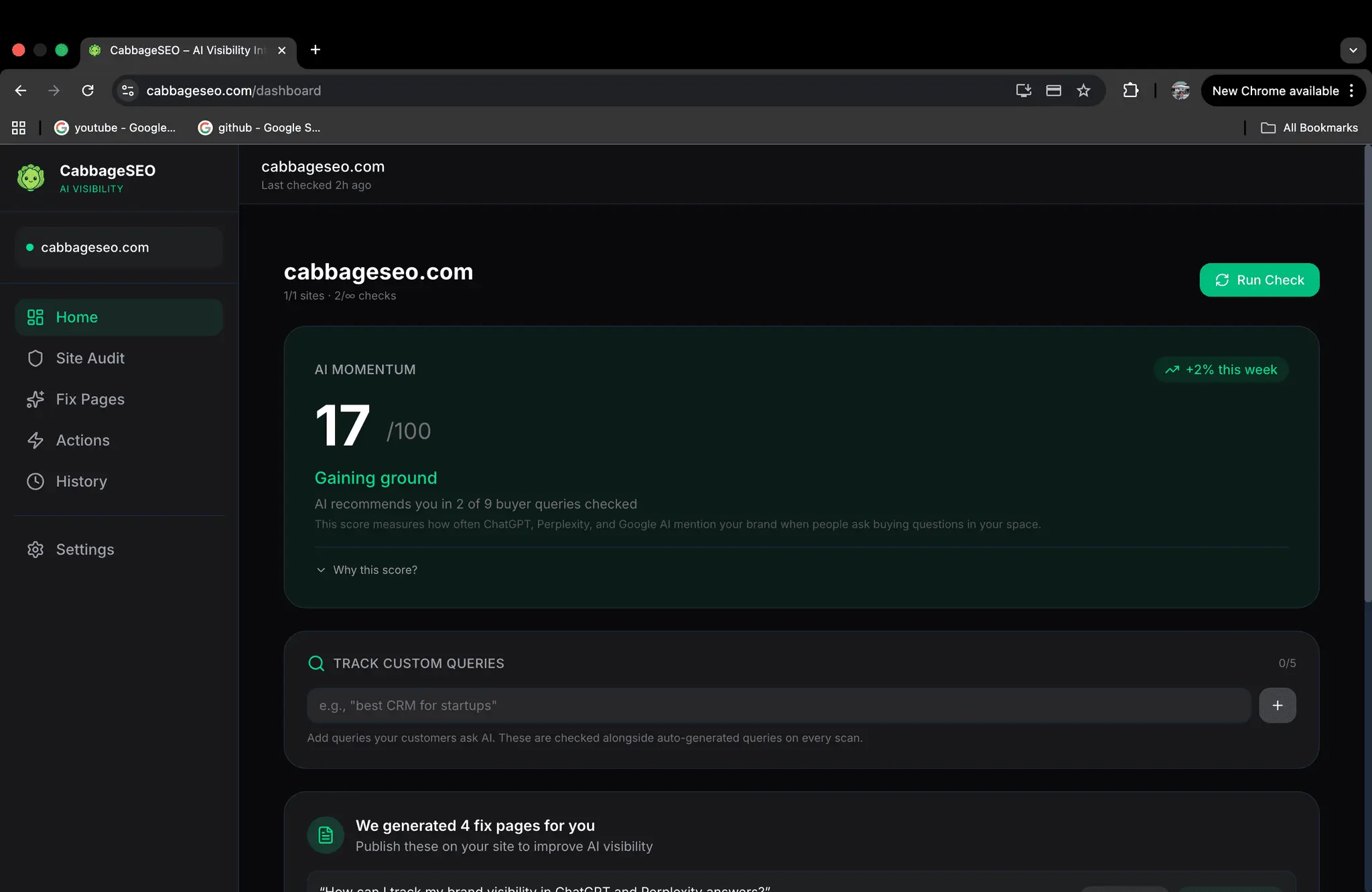 Screenshot 2 of cabbageSEO