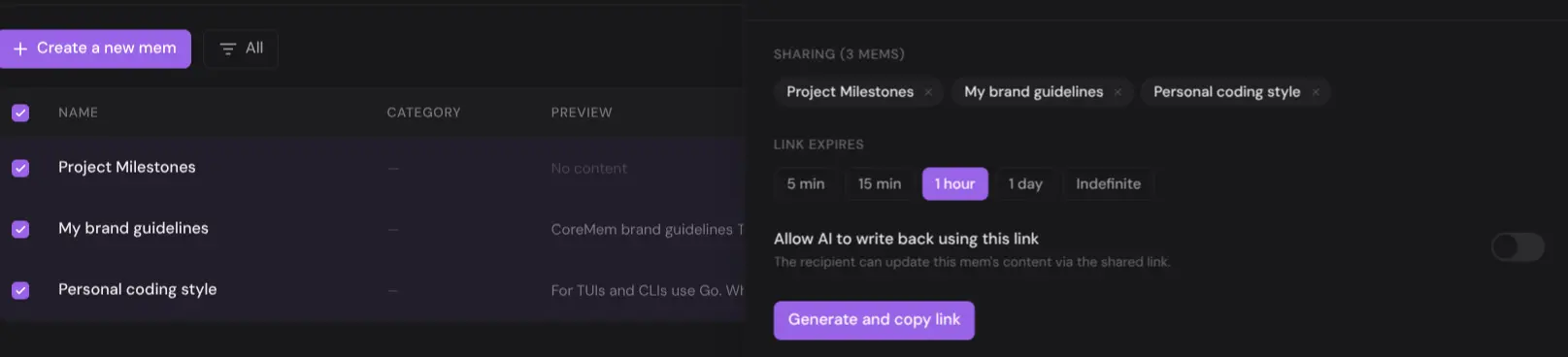 Screenshot 3 of CoreMem