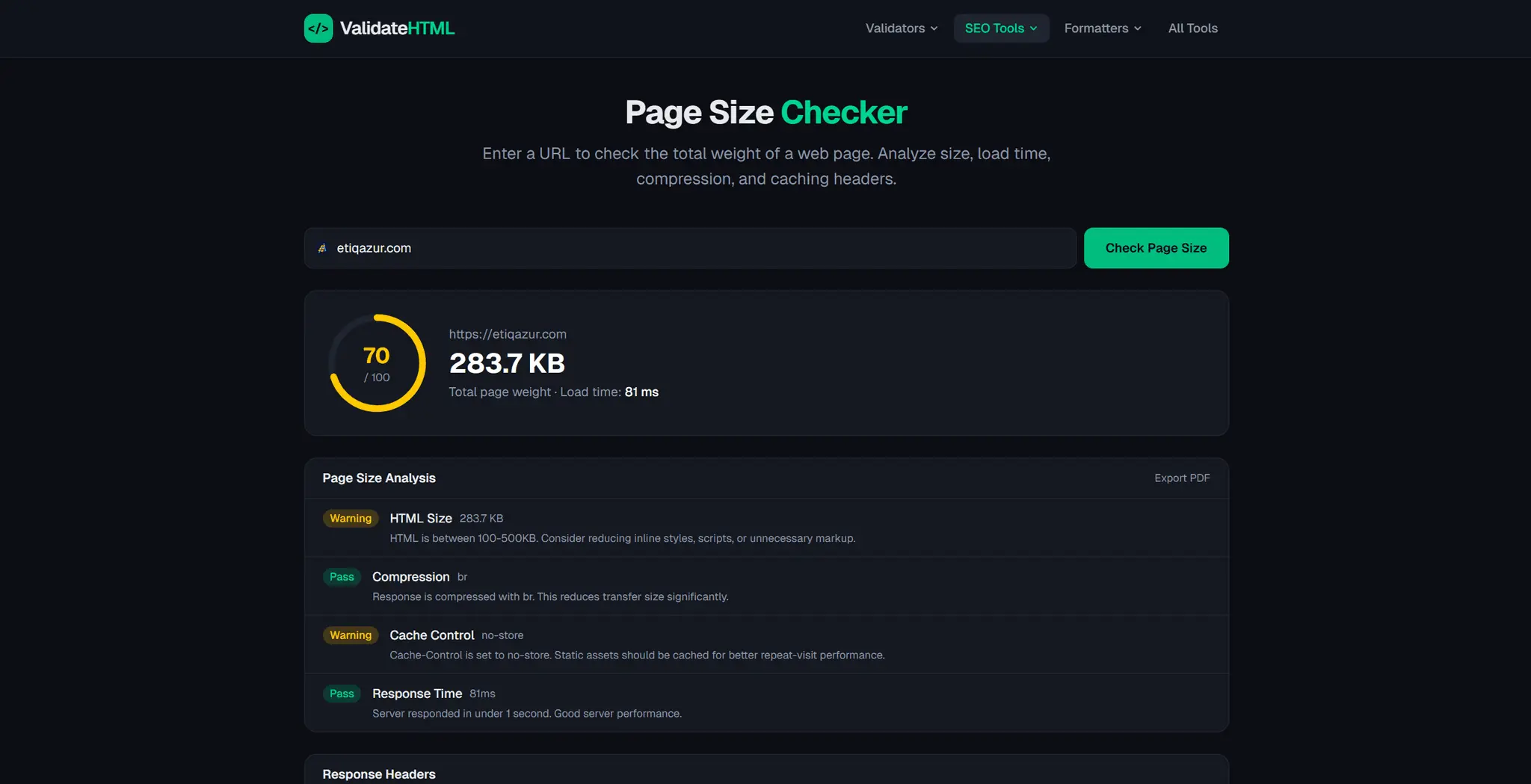 Screenshot 2 of ValidateHTML