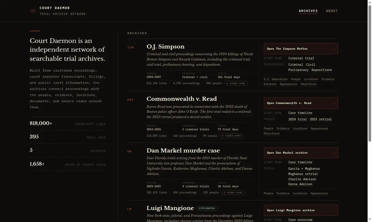 Screenshot 1 of Court Daemon