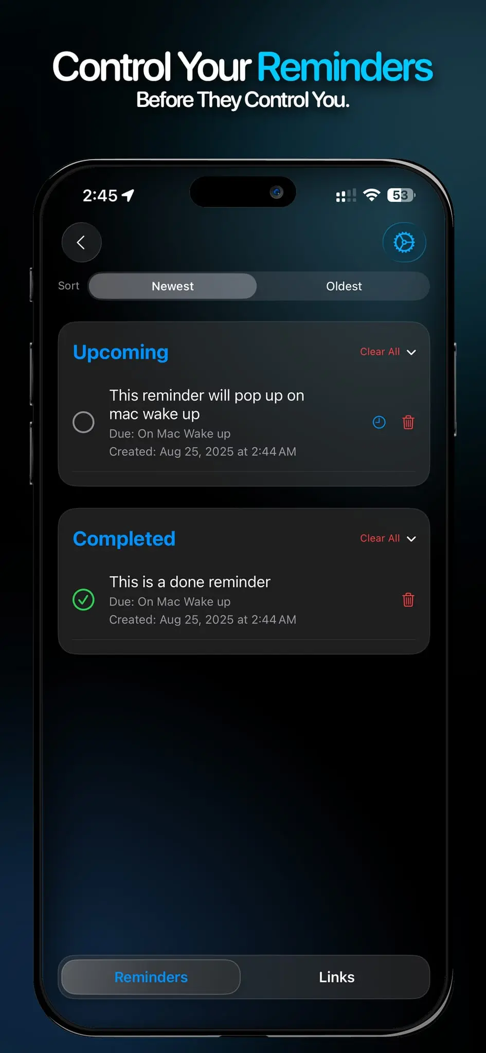 Screenshot 2 of WakeMinder