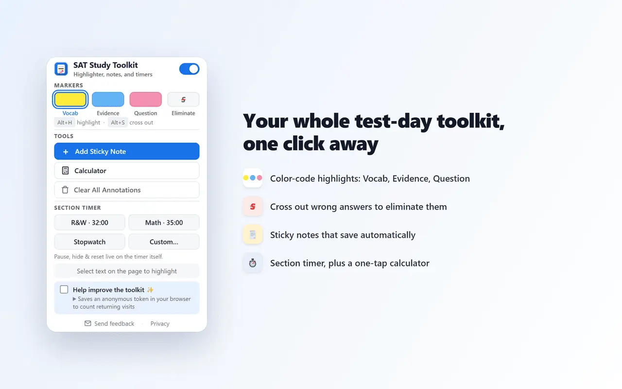 Screenshot 2 of SAT Study Toolkit