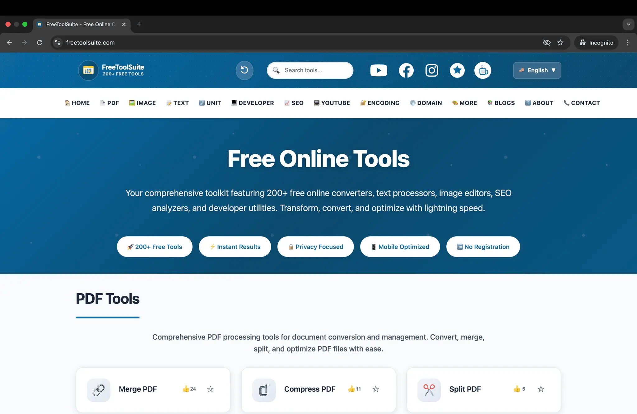 Screenshot 1 of FreeToolSuite