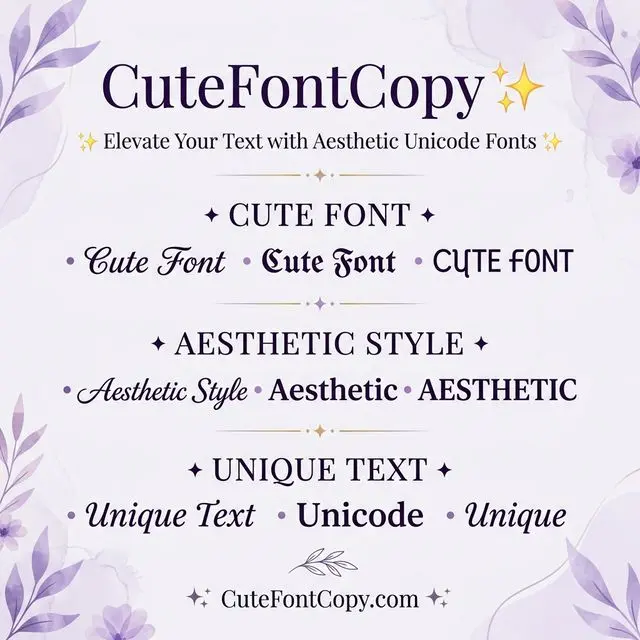 Screenshot 1 of Cute Font Copy and Paste