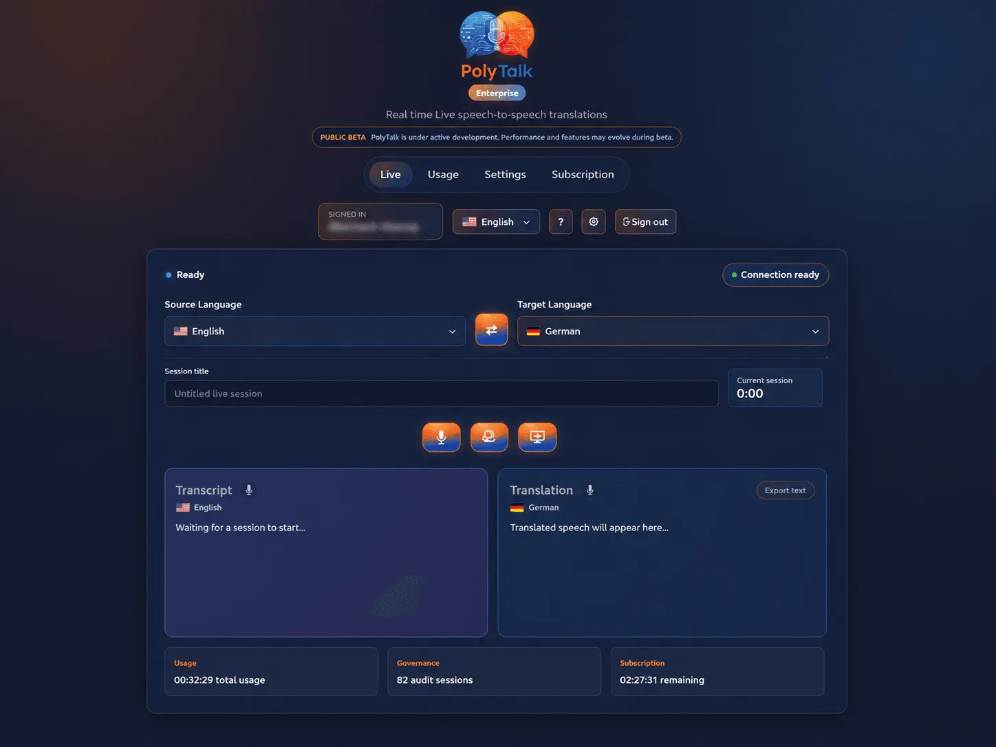 Screenshot 1 of PolyTalk