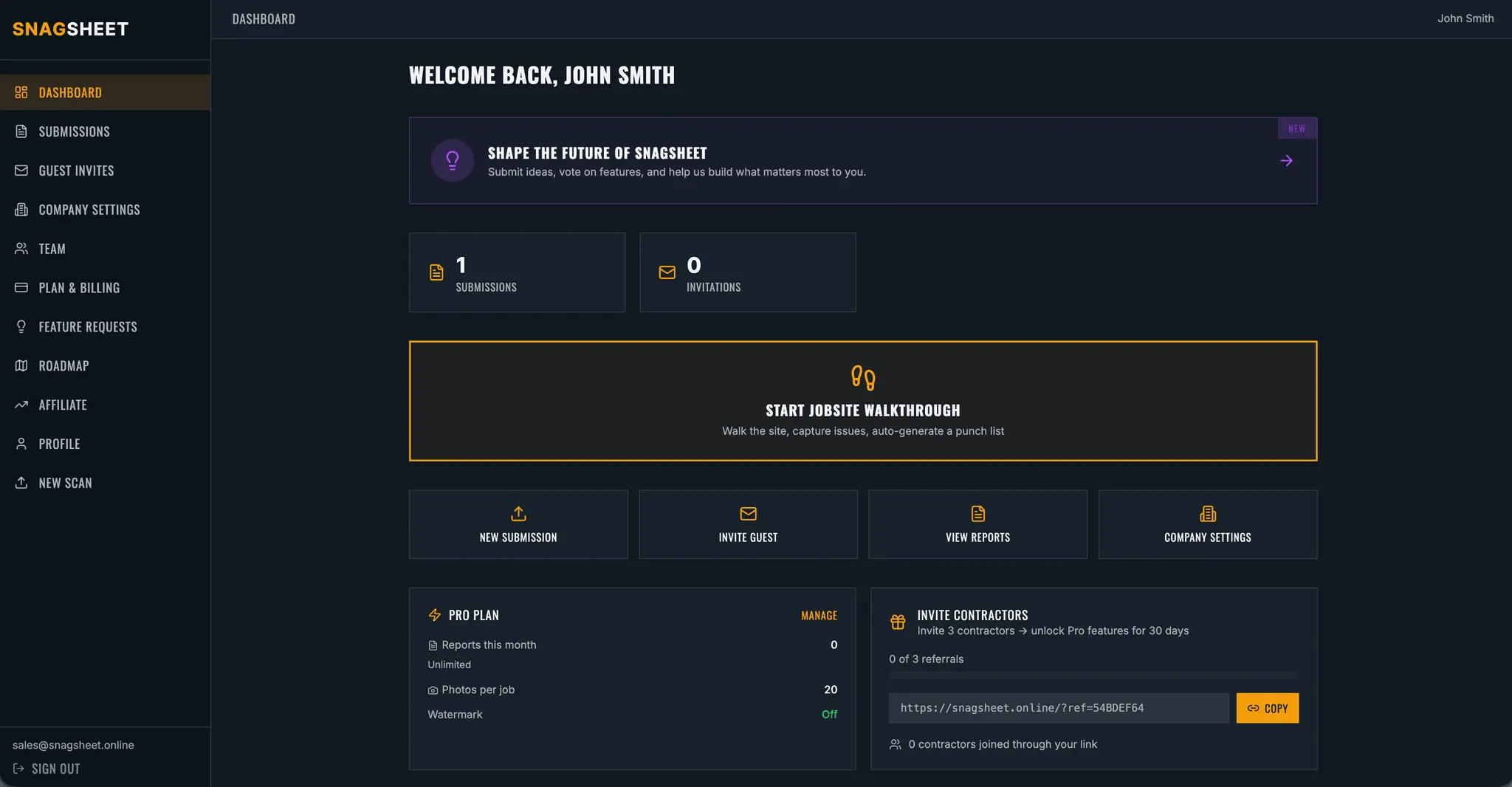 Screenshot 2 of SnagSheet