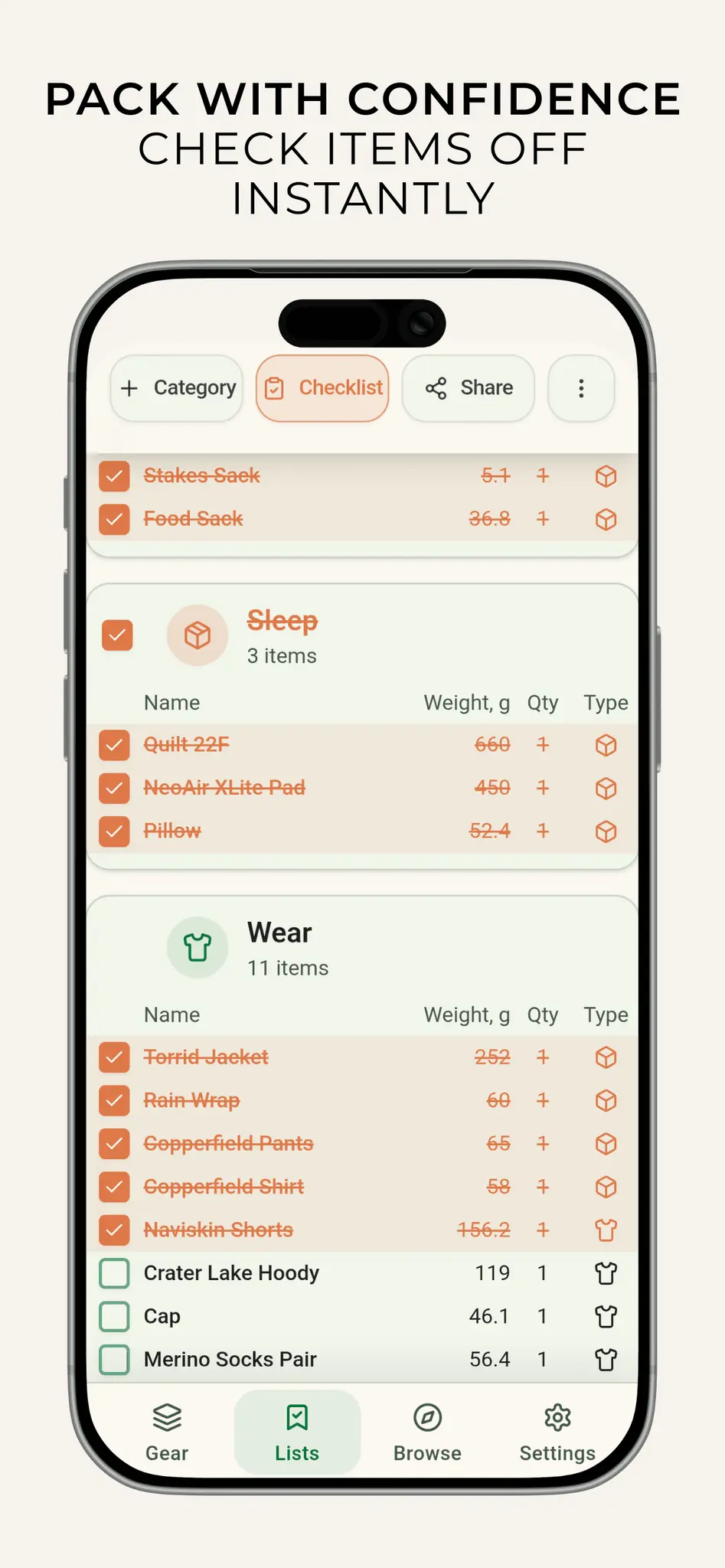Screenshot 3 of MetaGear - Outdoor Gear Tracker