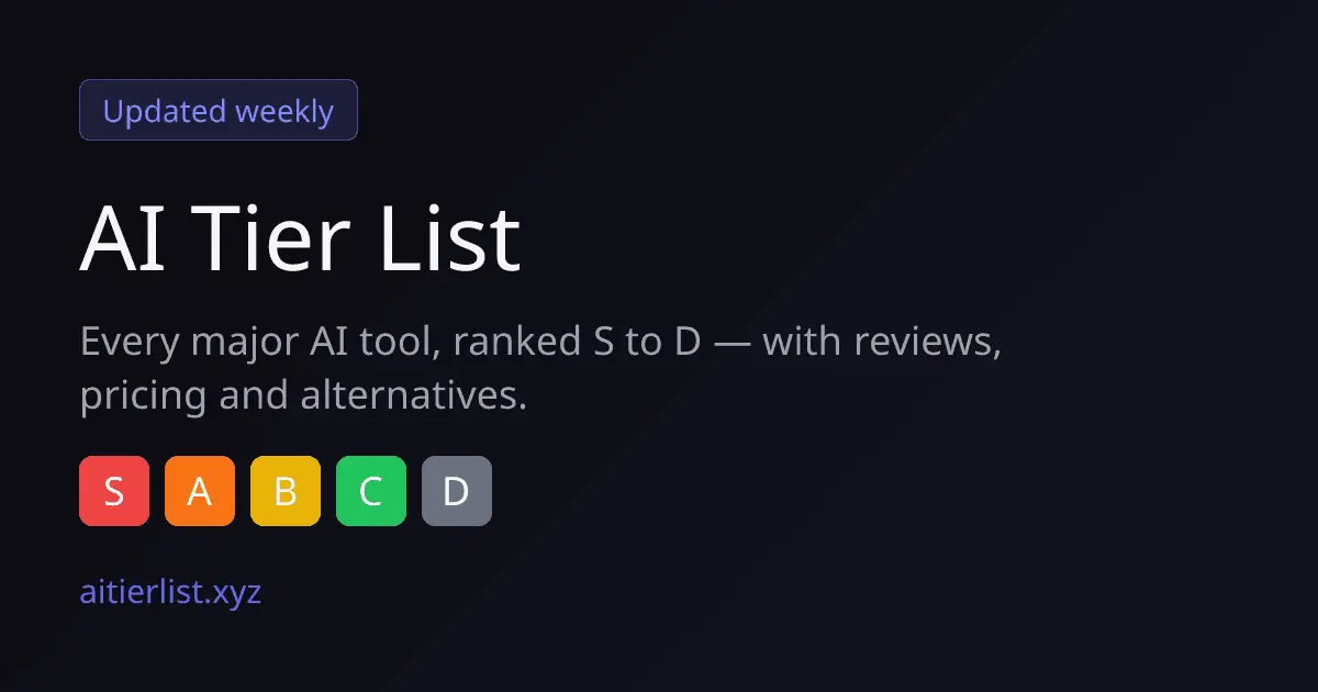 Screenshot 1 of AI Tier List