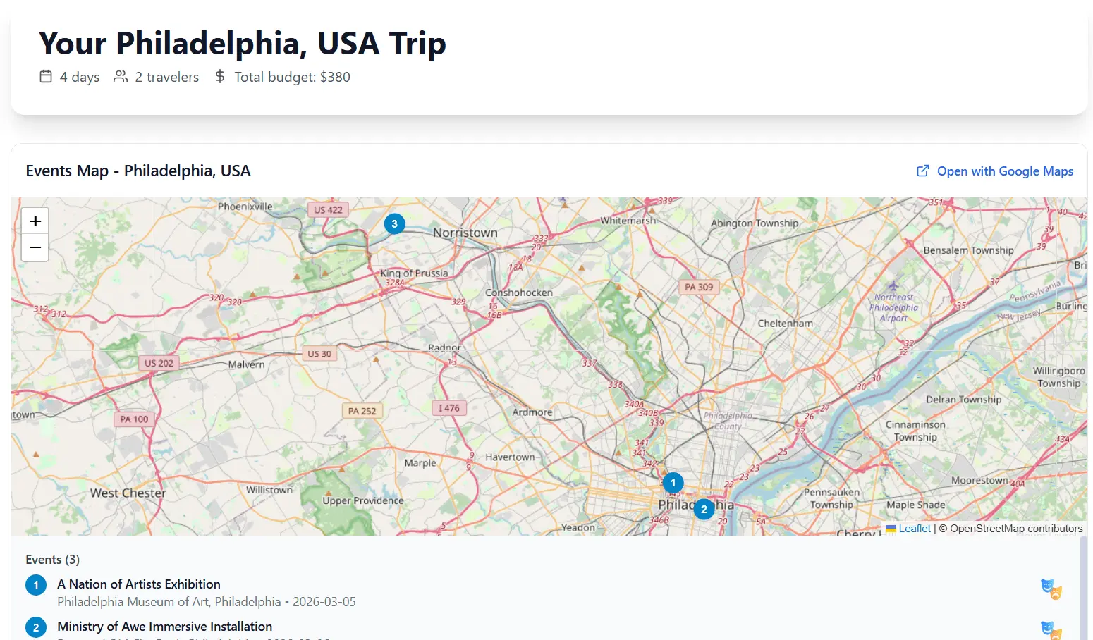 Screenshot 3 of Tourify Trip Planner