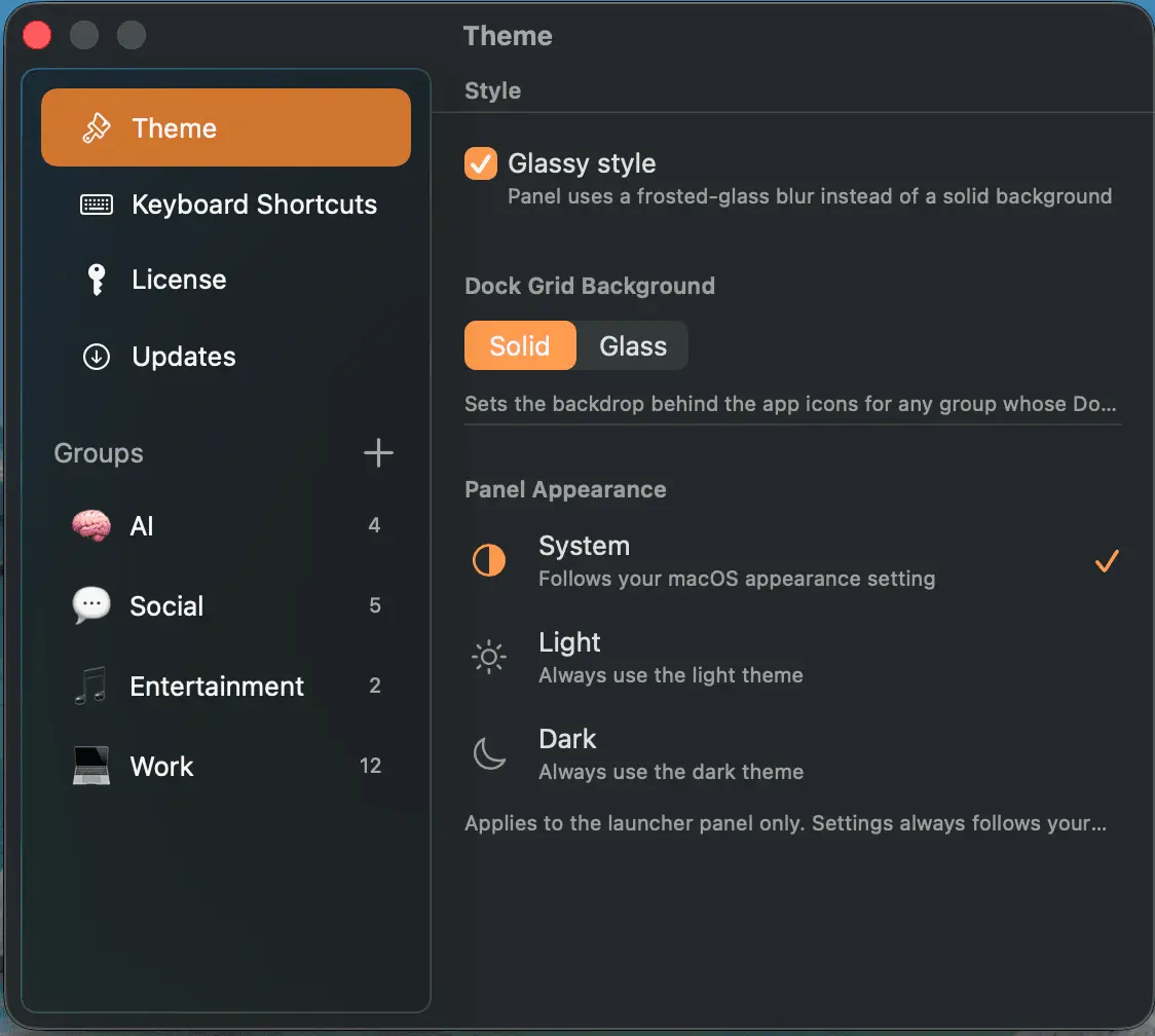Screenshot 4 of Dock Groups