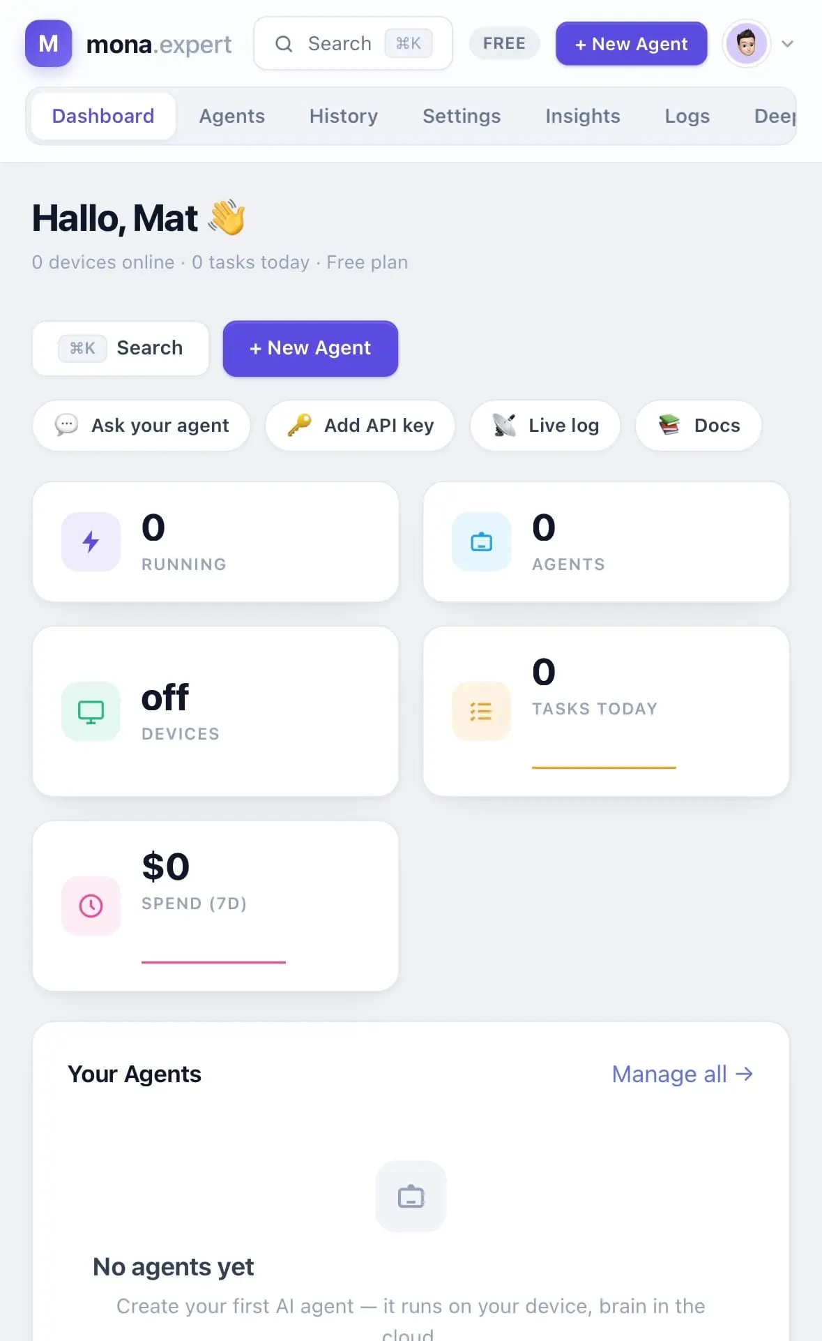Screenshot 1 of Free AI Agent - No API Key on Device