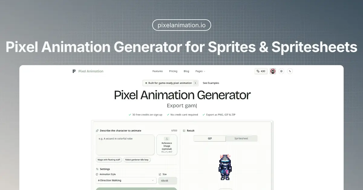 Screenshot 1 of Pixel Animation