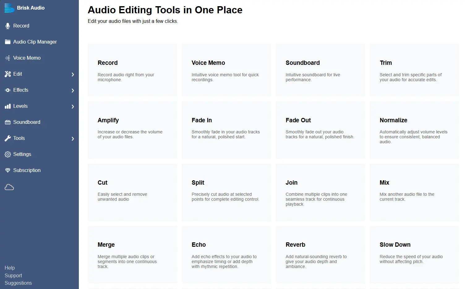 Screenshot 1 of Brisk Audio