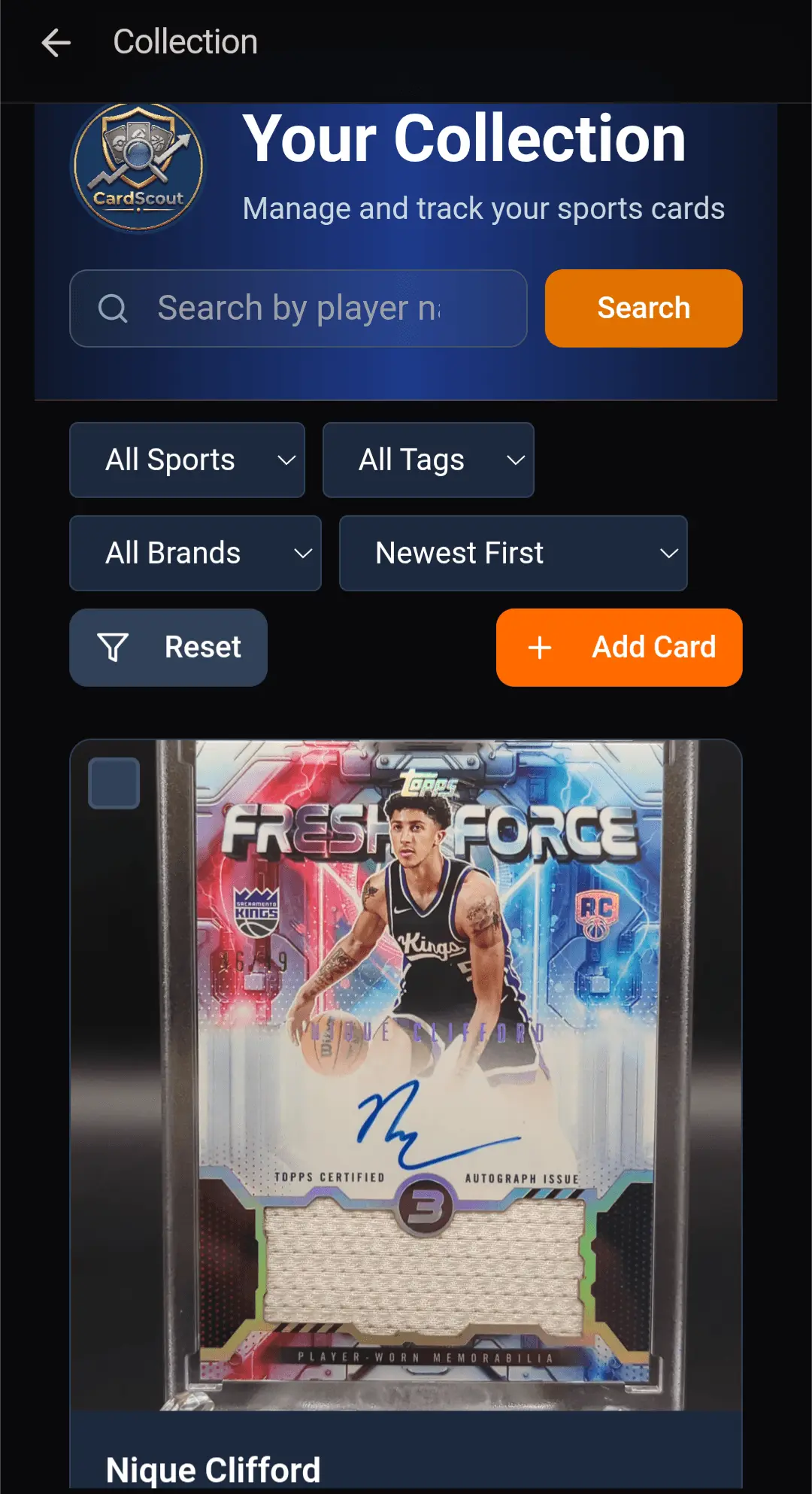 Screenshot 1 of CardScout