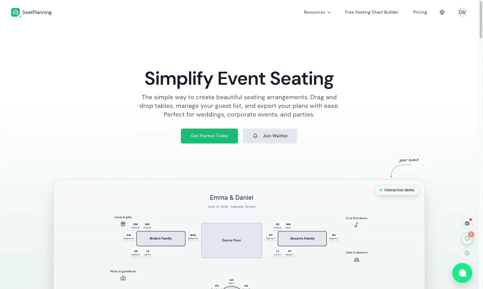 Screenshot 1 of SeatPlanning