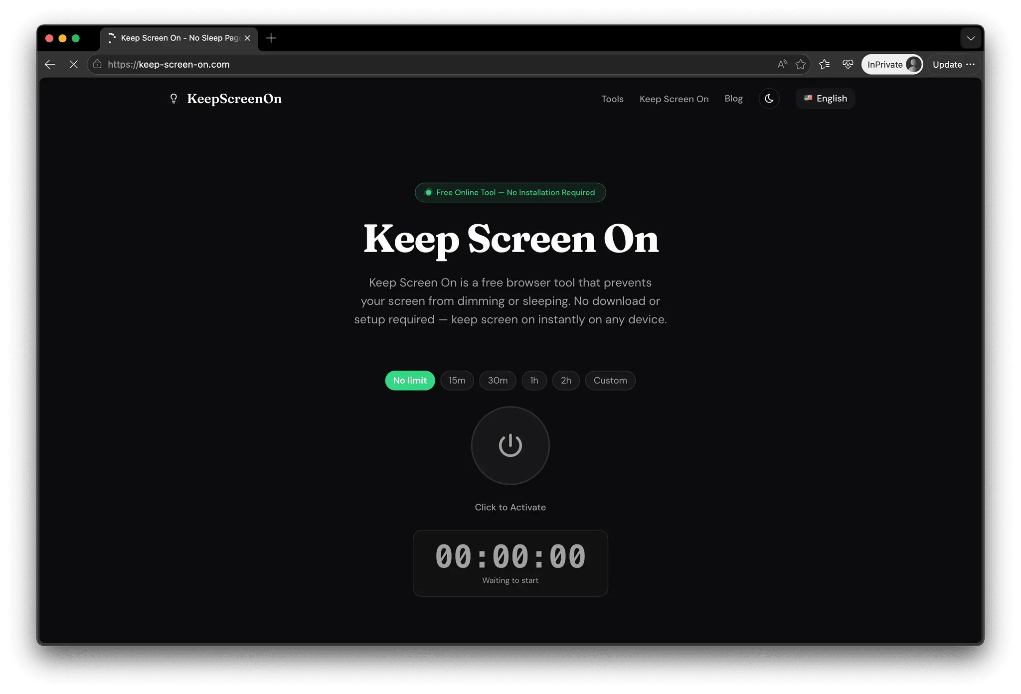 Screenshot 1 of Keep Screen On