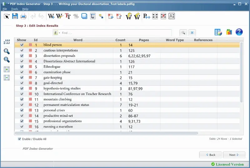 Screenshot 6 of PDF Index Generator