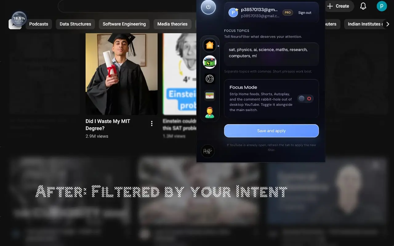 Screenshot 2 of NeuroFilterAI