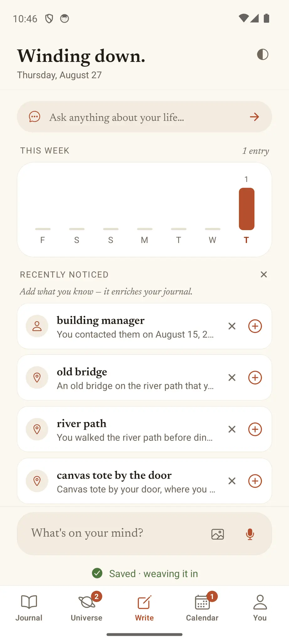 Screenshot 2 of Fond: Voice Journal & Diary