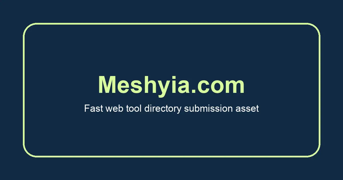 Screenshot 1 of Meshyia.com