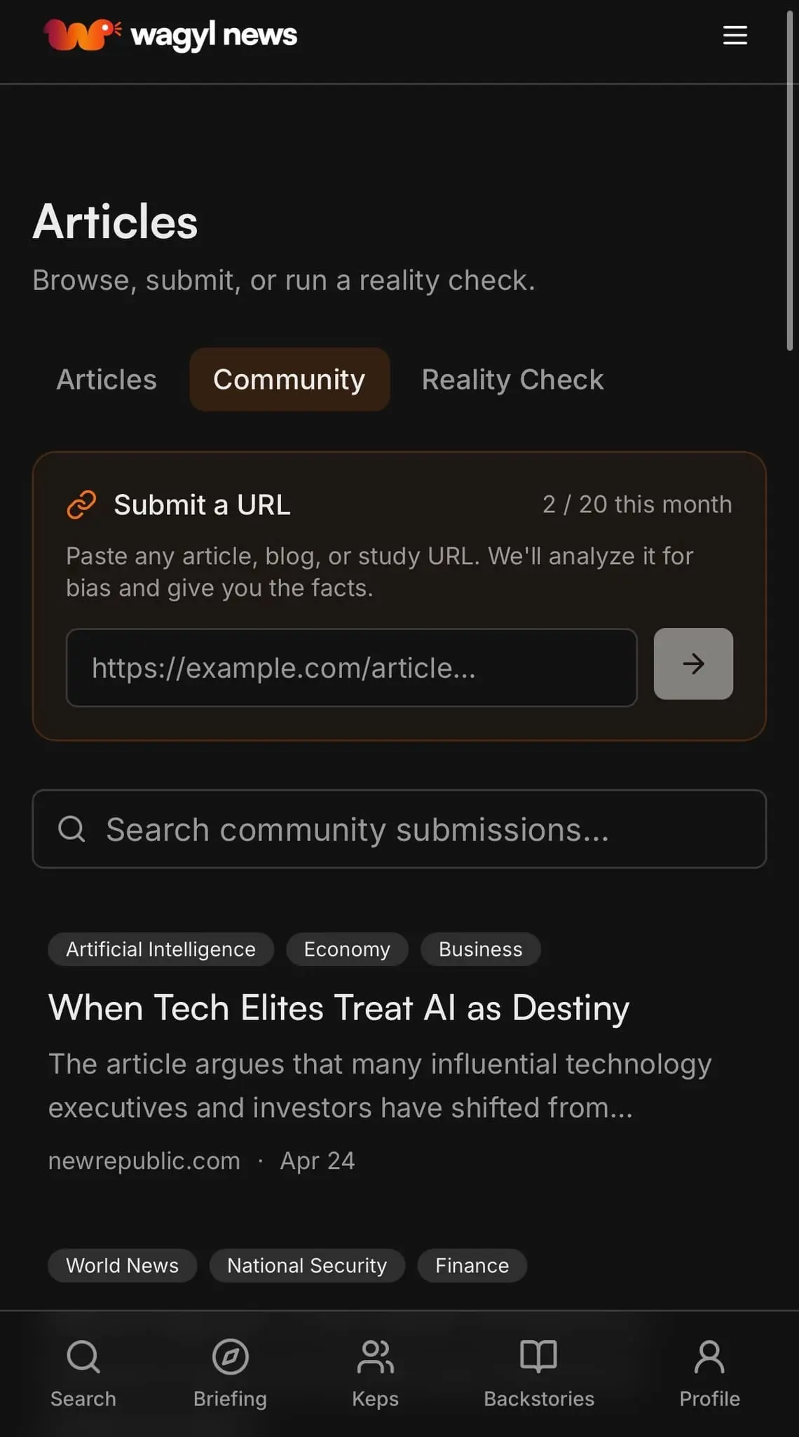 Screenshot 2 of Wagyl News