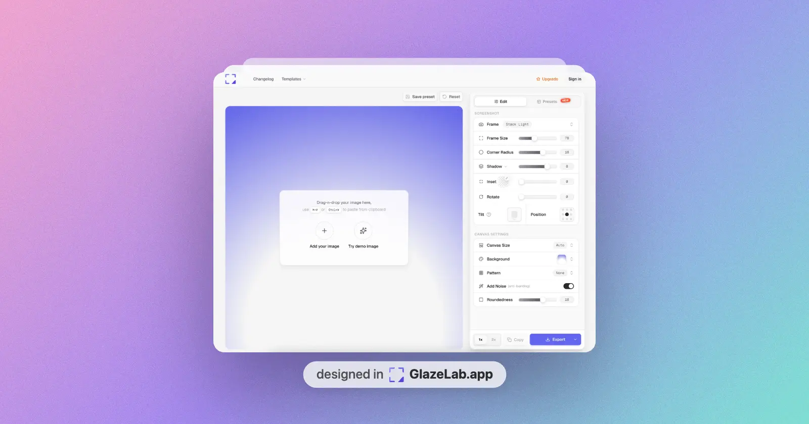 Screenshot 1 of GlazeLab.app
