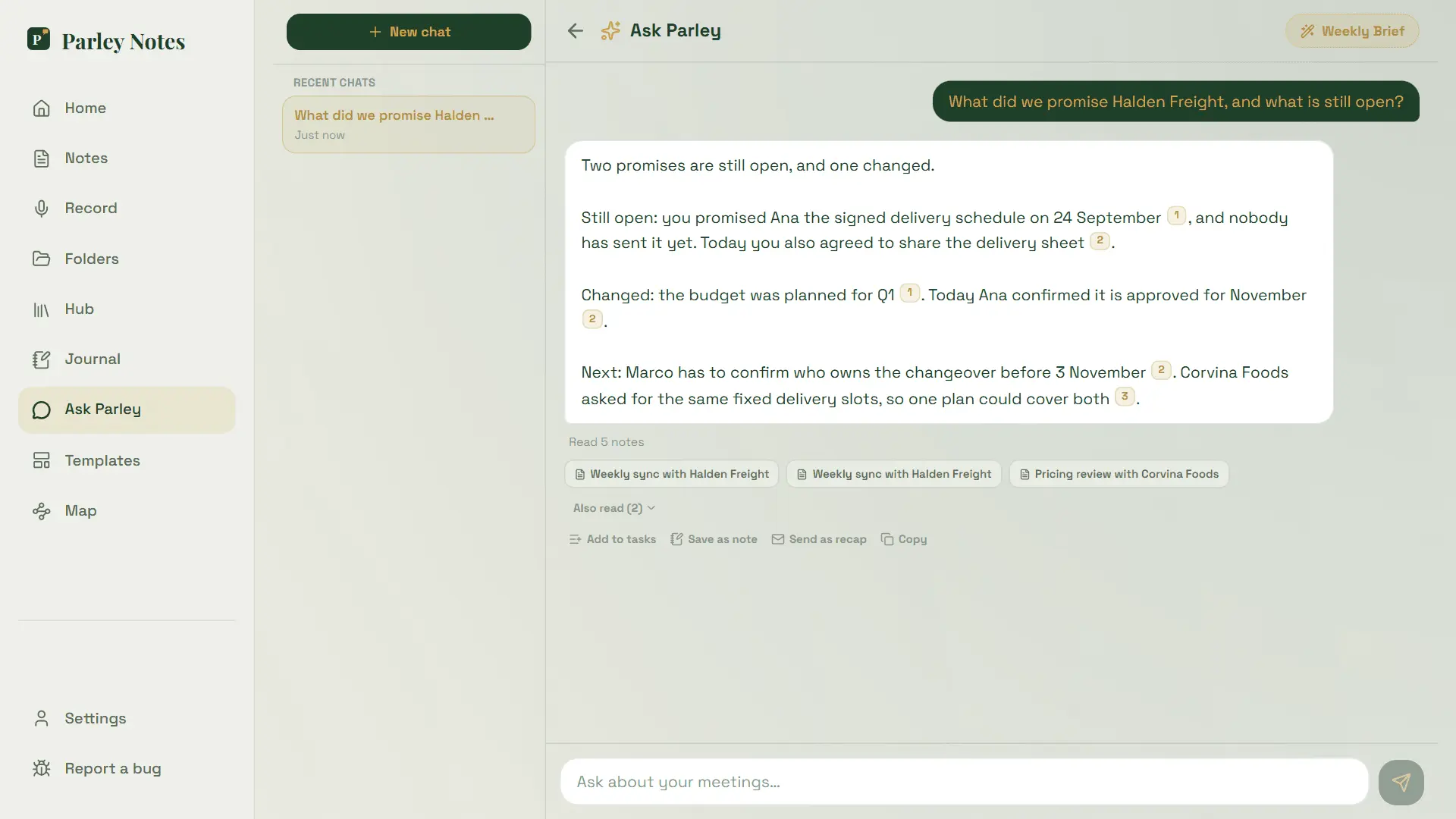 Screenshot 3 of Parley Notes