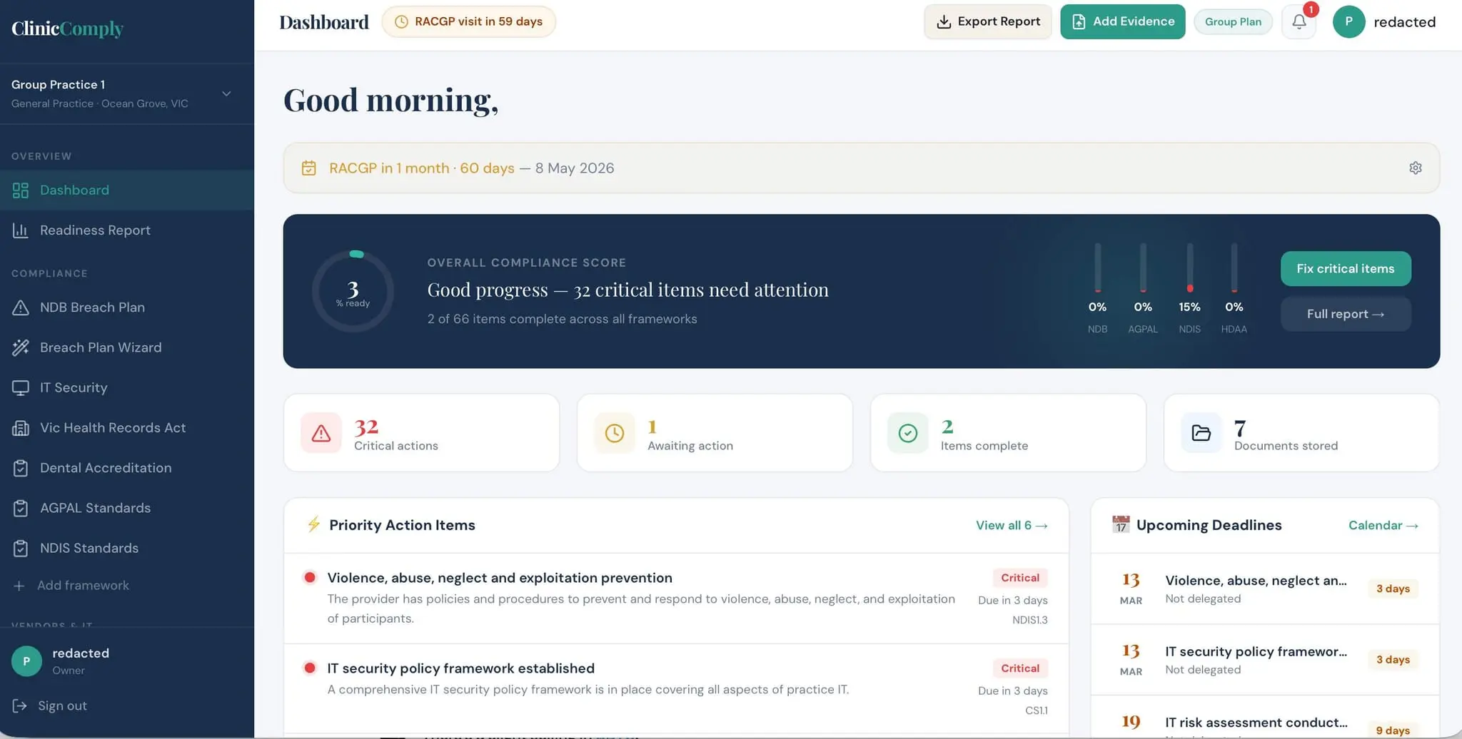 Screenshot 2 of Clinic Comply