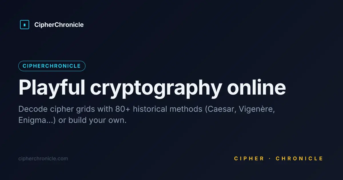 Screenshot 1 of CipherChronicle