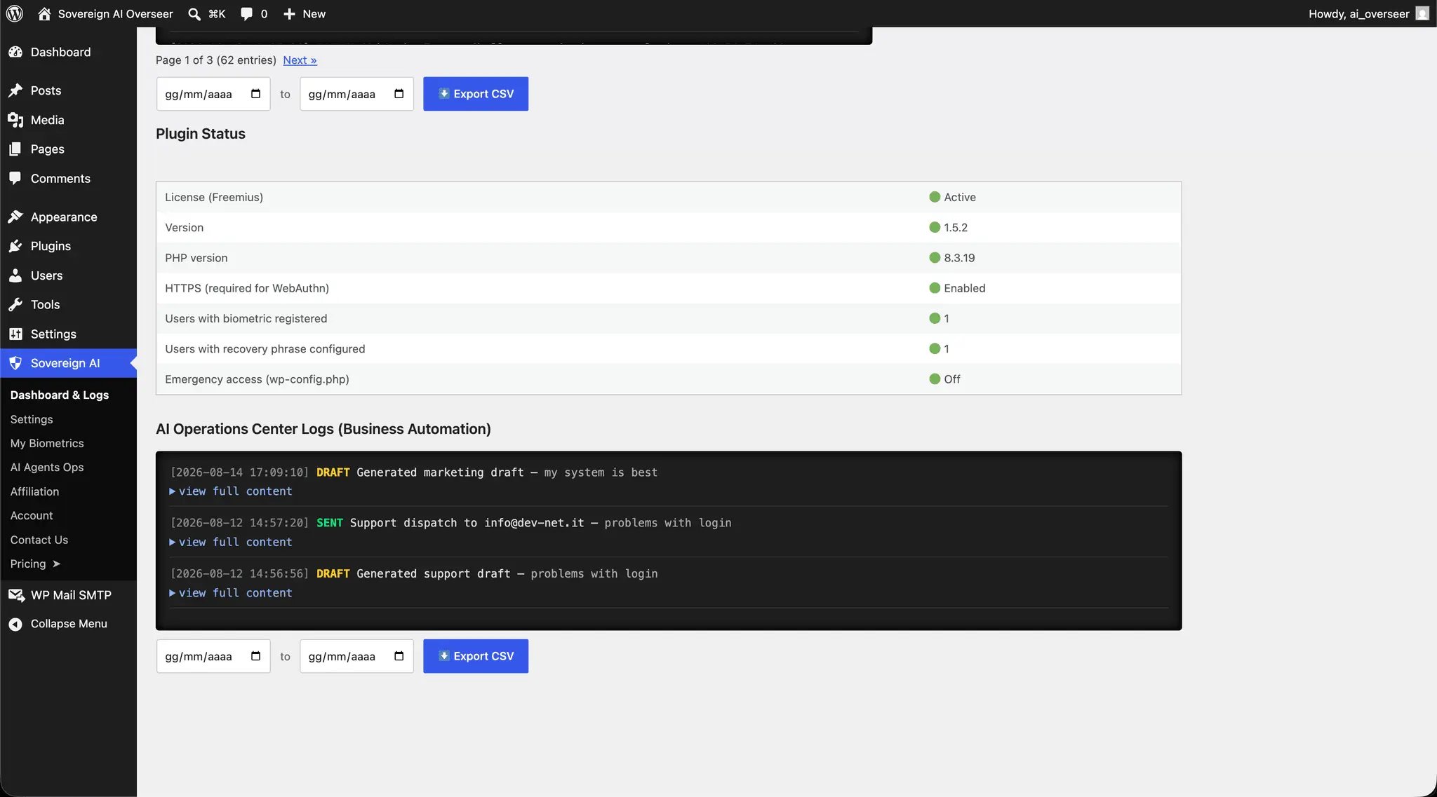 Screenshot 9 of Sovereign AI Overseer