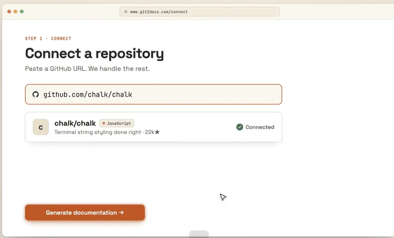 Screenshot 2 of Git2Docs