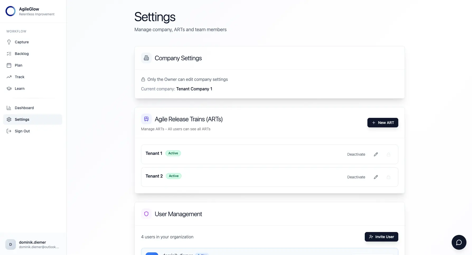 Screenshot 3 of AgileGlow.io
