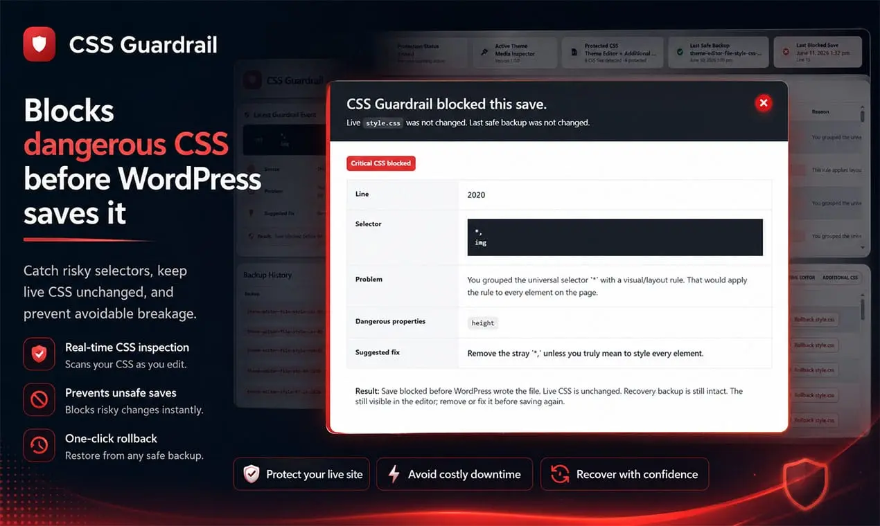Screenshot 2 of CSS Guardrail