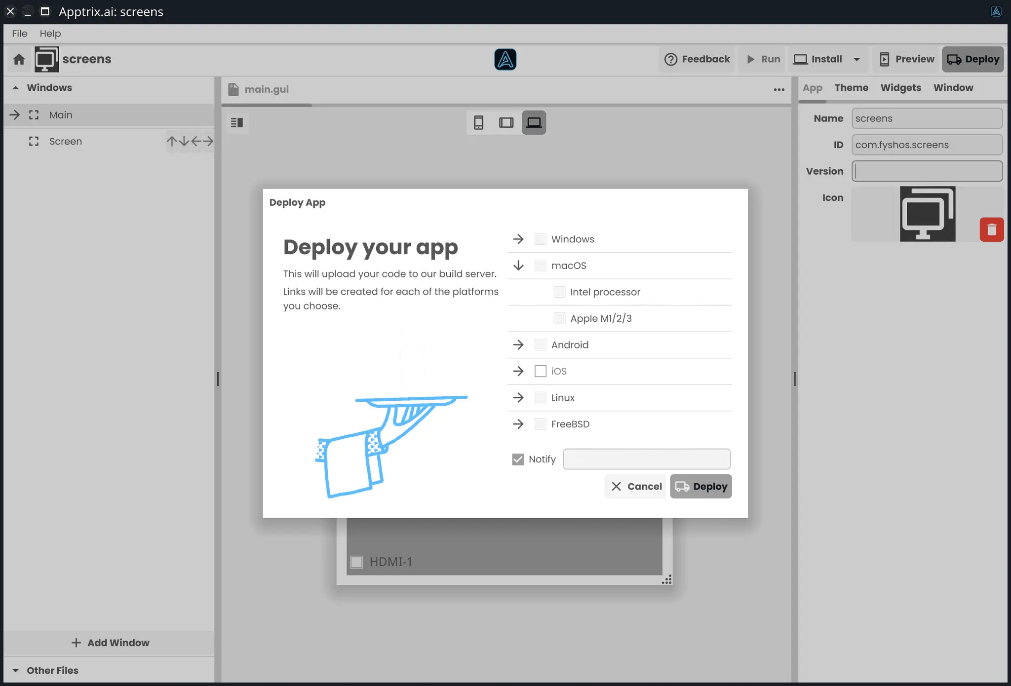 Screenshot 1 of Apptrix.ai
