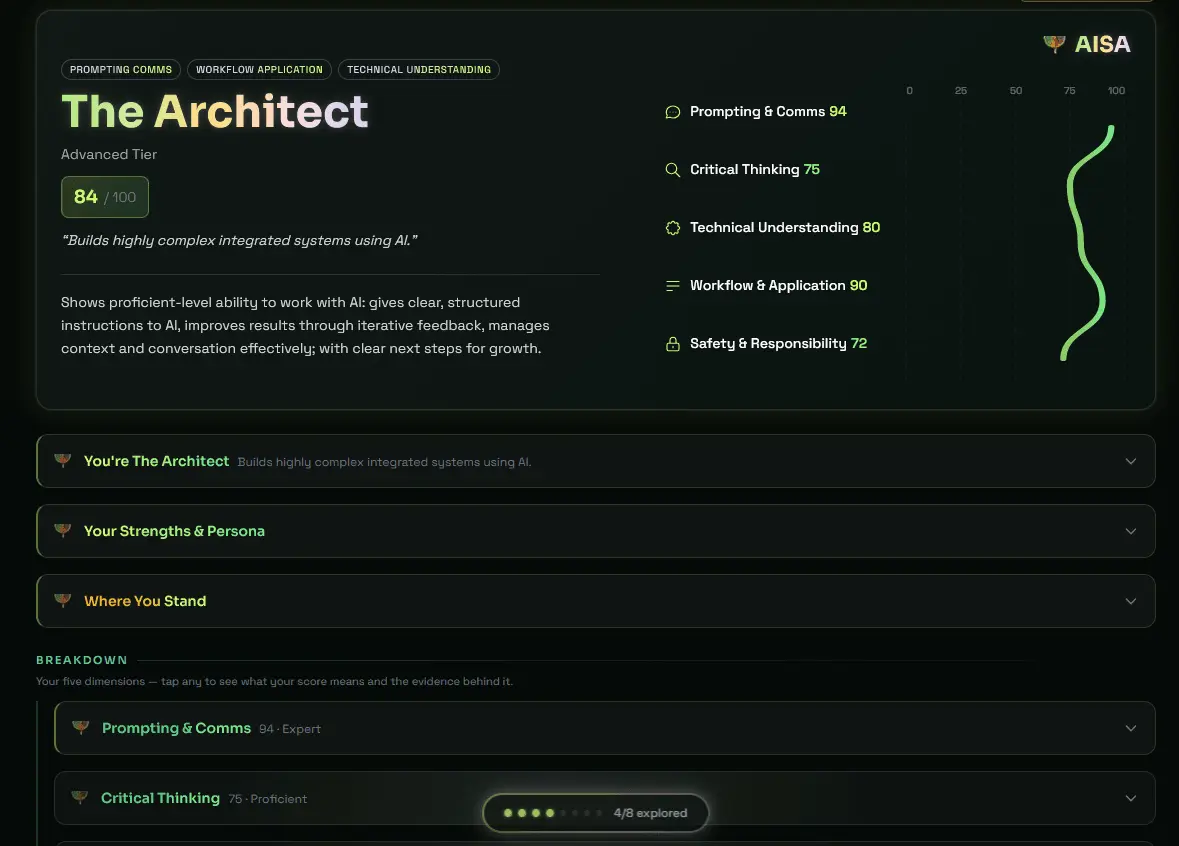Screenshot 3 of AISA - AI Skills Assessment