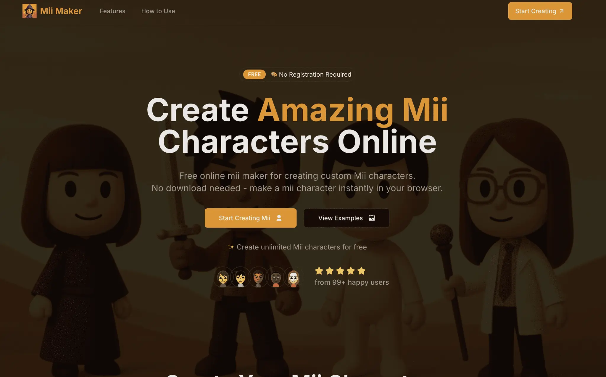 Screenshot 1 of Mii maker