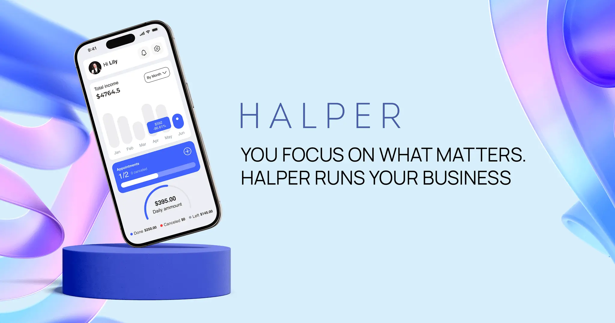 Screenshot 1 of Halper AI: AI Business Manager