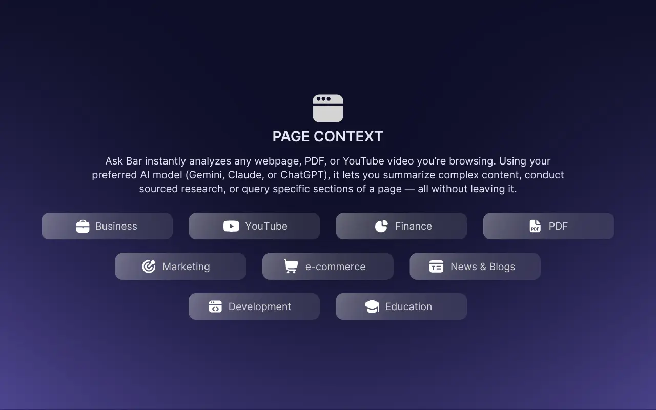 Screenshot 5 of Ask Bar: AI Answers on Every Page 
